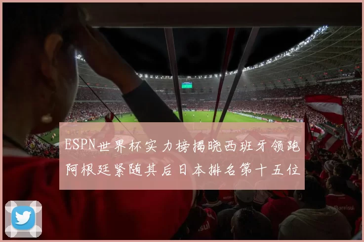 ESPN世界杯实力榜揭晓西班牙领跑阿根廷紧随其后日本排名第十五位
